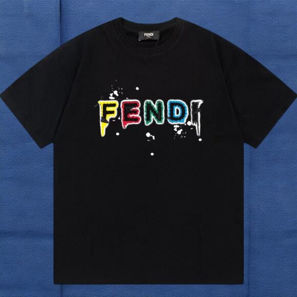 Fendi Men's White Short Sleeve T-Shirt